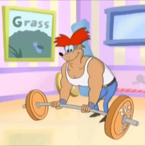 StruggleStrainAndStrength giphyupload weightlifting leapfrog quigley GIF