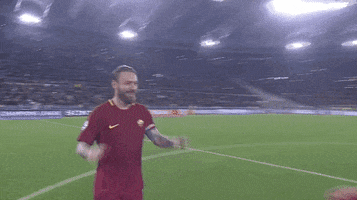happy champions league GIF by AS Roma