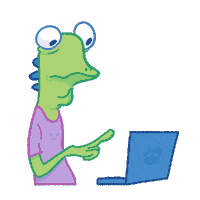 okuworks fun work computer click Sticker