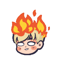 Angry 頭 Sticker