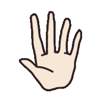 illustration hand Sticker by maniwsy
