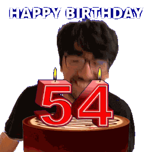54Th Birthday Sticker