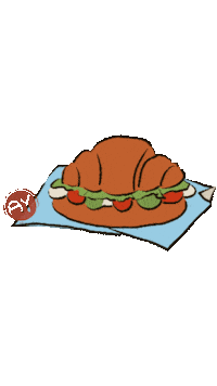 Hungry Sandwich Sticker