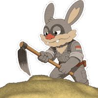 Digging Work Day Sticker