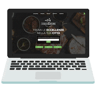 Italy_to_Home food pizza delivery ecommerce Sticker