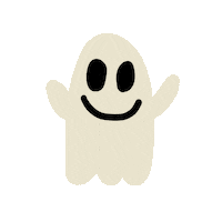 twentysevenlkld halloween rainbow fall ghost Sticker