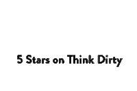 ratings 5 stars Sticker by Think Dirty