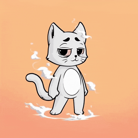 HeroGalaxyNFT cat kitty 420 high GIF