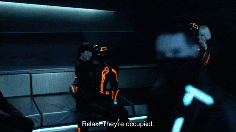 Tron Legacy Relax GIF by Goldmaster