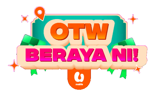 On My Way Eid Sticker by U Mobile