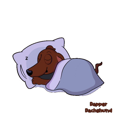 Tired Dog Sticker by VeeFriends