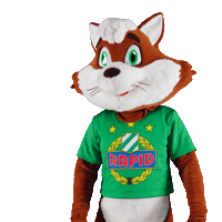 Rapid Wien Fox Sticker by SK Rapid