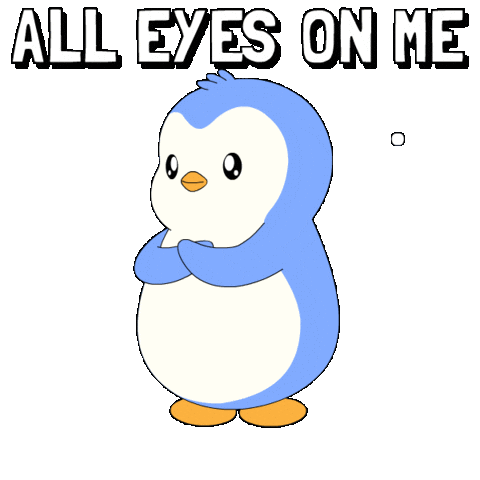 Looking I See You Sticker by Pudgy Penguins