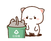 Cat Throw Away Sticker