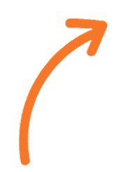 Arrow Orange Sticker