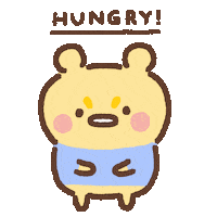 Hungry Bear Sticker by Simian Reflux