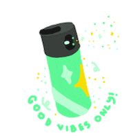 vibes spray Sticker