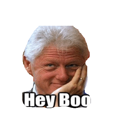 clinton hello STICKER by imoji