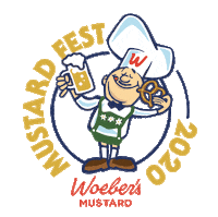 woebermustard mustard honey mustard mustardfest woeber Sticker