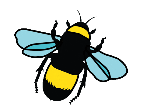 bee bumblebee Sticker by Beci Orpin