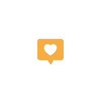 In Love Orange Sticker by InfluenceID