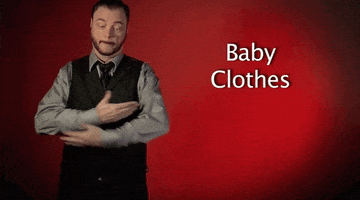sign language baby clothes GIF by Sign with Robert