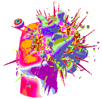 Art Head Sticker by badblueprints