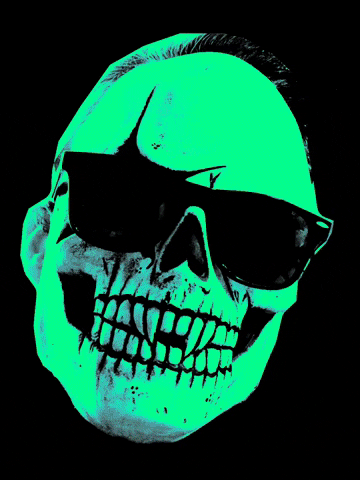 BatcaveRecords horror sunglasses skull vampire GIF