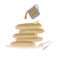 Pancake Day Food Sticker