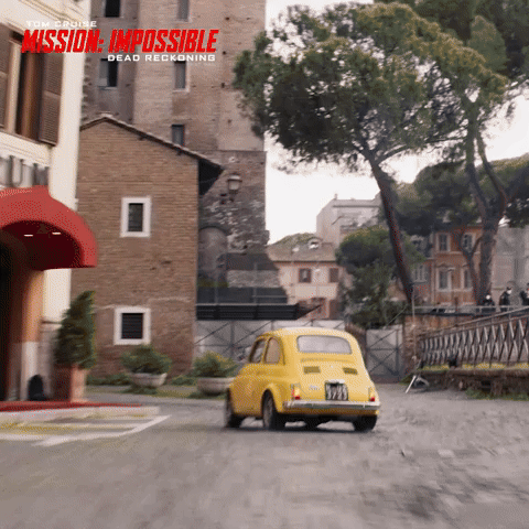 Yellow Fiat Chase