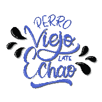 lachomeilustra perro late viejo llano Sticker