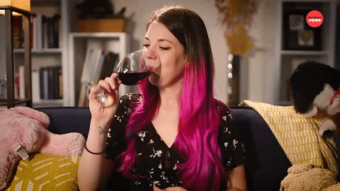 Back To School Wine GIF by BuzzFeed