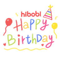 hibobi birthday swipe up swipe happybirthday Sticker