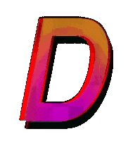 Glitch D Sticker by #BASILIO
