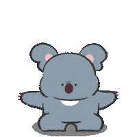 ghkddms4804 happy 행복 신남 코알라 Sticker