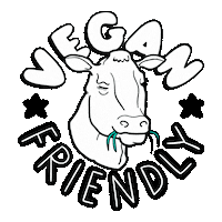 Vegan Cow Sticker by Peppersmith