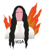 Fire Vega Sticker by lamadriguerarecords