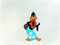 Daffy Duck Shut Up GIF by Looney Tunes