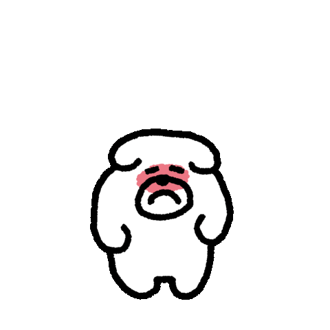 Dog Omg Sticker by takadabear