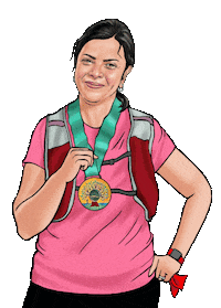 Runner 10K Sticker by eBibs