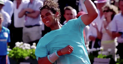 rafael nadal celebration GIF