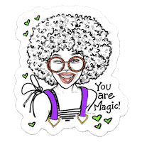 Black Girls Love Sticker by STUK DESIGNS NON-PROFIT ORGANIZATION