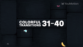 Colorful Cartoon Transitions 31 40 | Video |You Motion