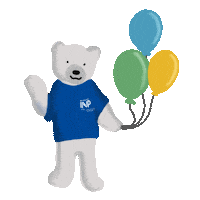 Ense3 ballon ours uga mascotte Sticker