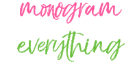 Pink Monograms Sticker by Marleylilly