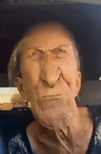 Angry Grandma Shouting GIF