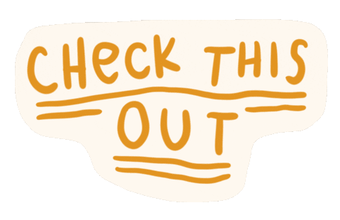 Lettering Check This Out Sticker