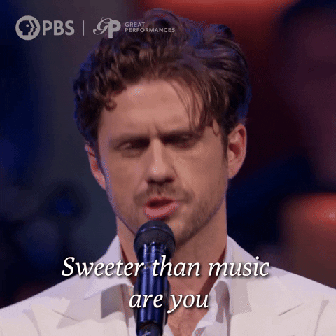 Aaron Tveit Singing GIF by GREAT PERFORMANCES | PBS