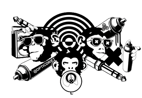 Monkey Rave Sticker by Optic Drift