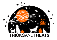 Save Them All Trick Or Treat Sticker by Best Friends Animal Society
